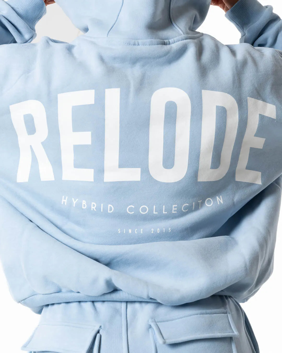 Hybrid Oversized Hoodie - Light Blue
