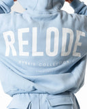 Hybrid Oversized Hoodie - Ljusblå