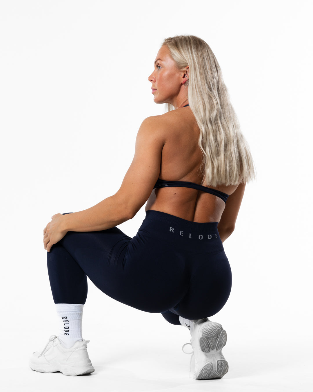 Prime Scrunch Tights - Deep Blue