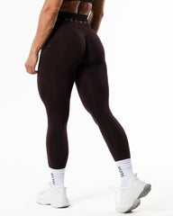 Prime Scrunch Tights - Deep Burgundy