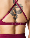 Aura Seamless Sports Bra - Cherry