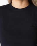 Aura Peach Longsleeve - Black