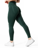 Hybrid Seamless Tights - Pine Green