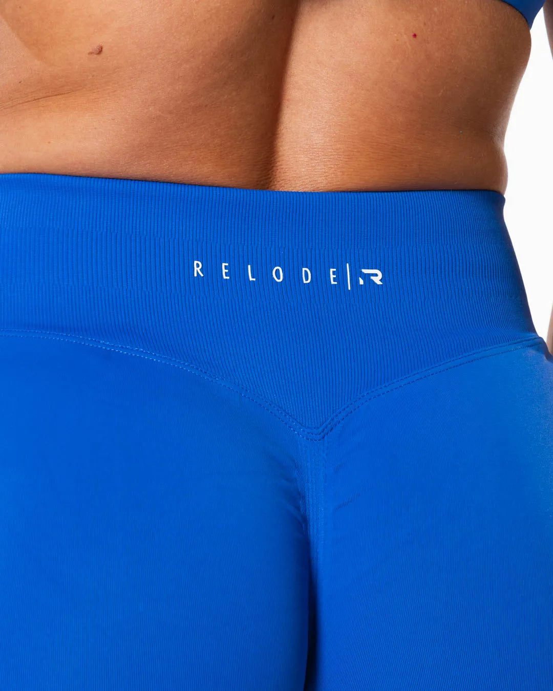 Aura Seamless Scrunch Shorts - Cobalt