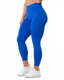 Aura Seamless Scrunch Tights - Cobalt