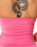 Aura Seamless Halterneck Top - Blush Pink