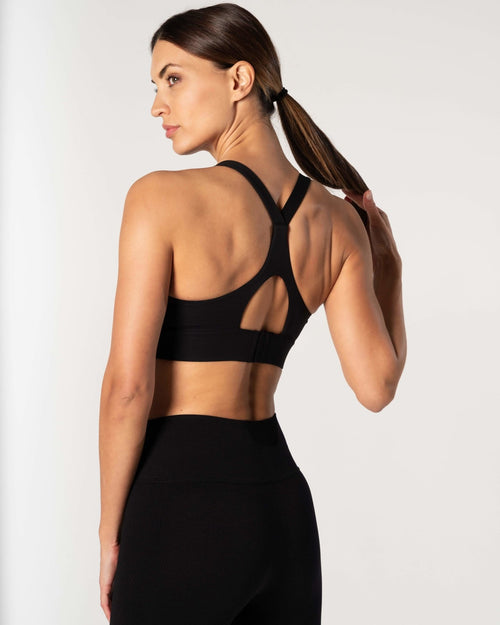 Core Sports Bra - Svart - RELODE.™